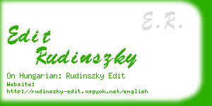 edit rudinszky business card